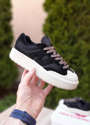 New balance ct302 черные с бежевым кроссовки женские кожаные замшевые весенние осенние демисезонные демисезон топ качество низкая замша кожа консульта баланс