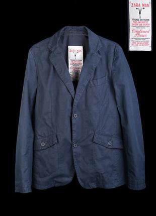 Сток zara man young division зара блэйзер пиджак куртка жакет т. синий винтаж размер м 25€1 фото