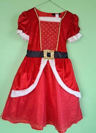 Новорічна сукня карнавальний костюм помічник санти
