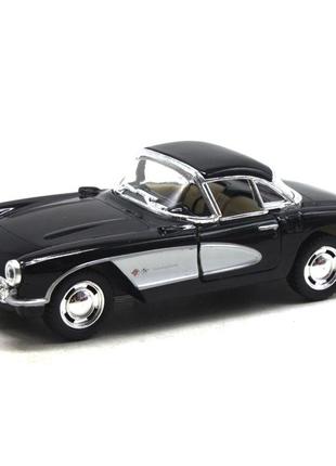 Машинка металлическая "chevrolet classic corvette 1957", черный