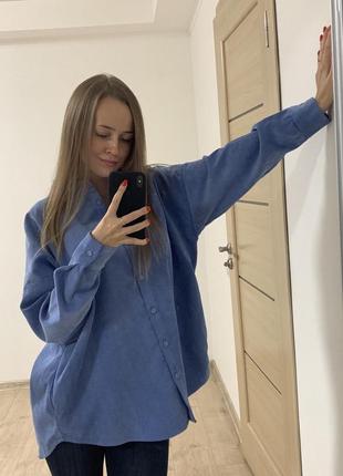 Стильна вельветова рубашка zara2 фото