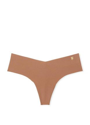Трусики бесшовные тонг victoria's secret no-show thong panty размер l