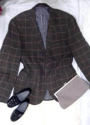 Крутой, стильный, льняной, пиджак, унисекс, next, italian fabric1 фото