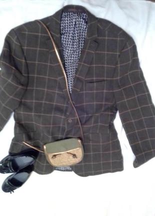 Крутой, стильный, льняной, пиджак, унисекс, next, italian fabric2 фото