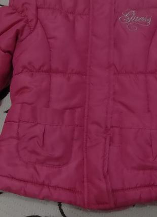 Куртка демисезонная на синтепоне на девочку 2 лет, фирмы guess5 фото