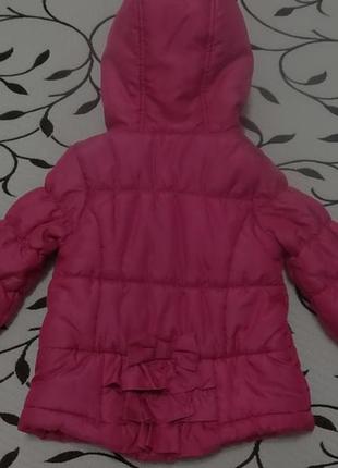 Куртка демисезонная на синтепоне на девочку 2 лет, фирмы guess8 фото