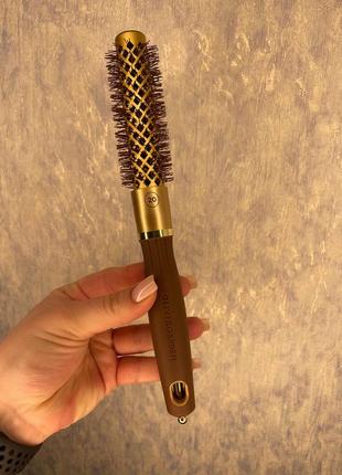 Термобрашинг olivia garden expert blowout shine wavy bristles gold & brown 20 мм3 фото