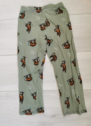 Дитячі піжамні штанці з лінивцями