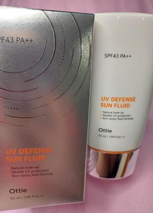 Флюїд для захисту від сонця uv defense sun fluid spf43/pa++ ottie - 50 мл 5.26