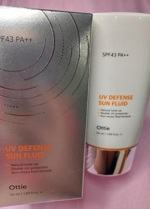 Флюид для защиты от солнца uv defense sun fluid spf43/pa++ ottie - 50 мл1 фото