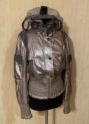 Невероятно стильная серебряная оригинальная курточка rufuete из лимитированной коллекции