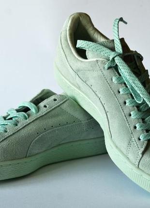 Кроссовки женские puma suede classic mono ref iced, (р. 39)4 фото