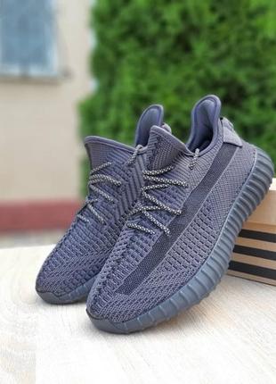 Женские кроссовки adidas yeezy boost 350 черные рефлективные шнурки скидка sale <unk> smb4 фото