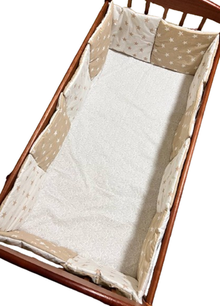 Бортики подушки двосторонні в дитяче ліжечко на 4 сторони1 фото