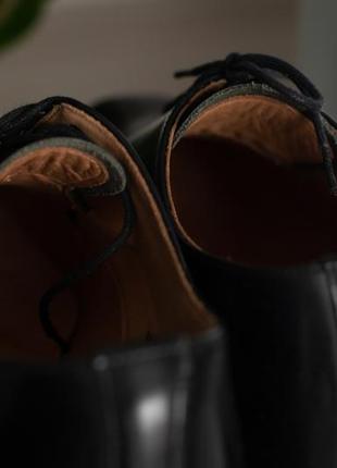Черные кожаные мужские туфли sandro4 фото