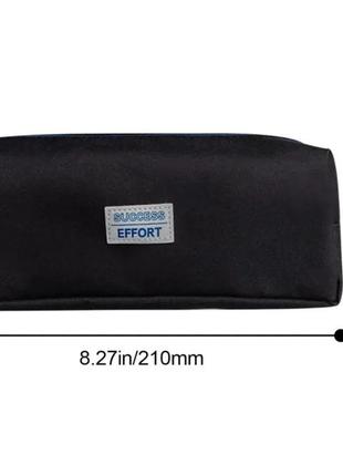 Пенал школьный «effort», 1 отделение. черный