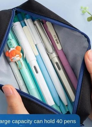 Пенал школьный «effort», 1 отделение. черный