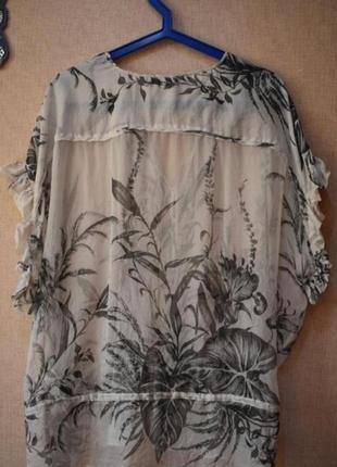 Блузка zara шёлковая2 фото