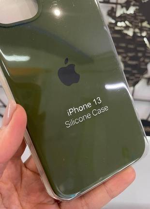 Чохол silicone case з мікрофіброю для iphone 13,чохол-накладка з мікрофіброю для айфон 133 фото