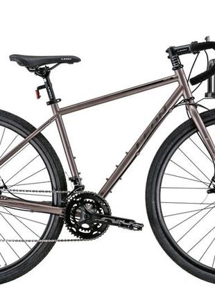 Велосипед уцененный cr-mo steel 28" leon tr-90 dd 2022 (бежевый)