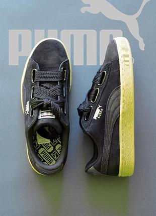 Женские кроссовки puma suede heart safari, оригинал, (р. 36.5)