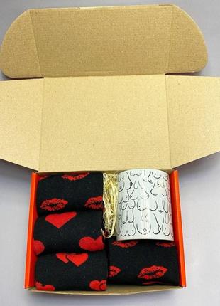 Подарунковий жіночих бокс кружка + 8 пар шкарпеток5 фото