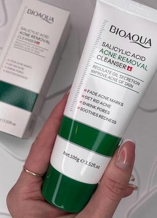 Пінка із саліциловою кислотою для проблемної шкіри bioaqua salicylic acid acne , 100 г2 фото