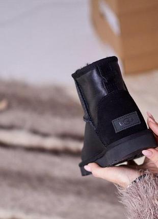 Женские ugg classic mini ii boot leather8 фото