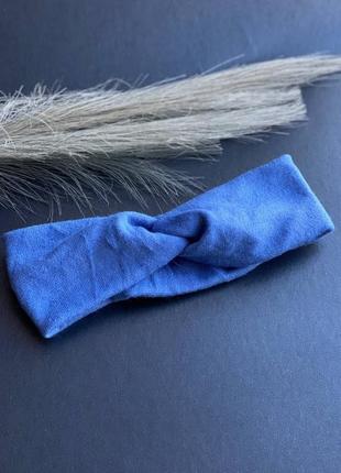 Чалма повязка на голову ангора голуба1 фото