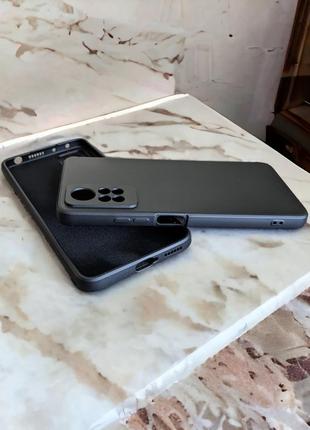 Xiaomi redmi note 12 pro 4g силиконовый чехол микрофибра black