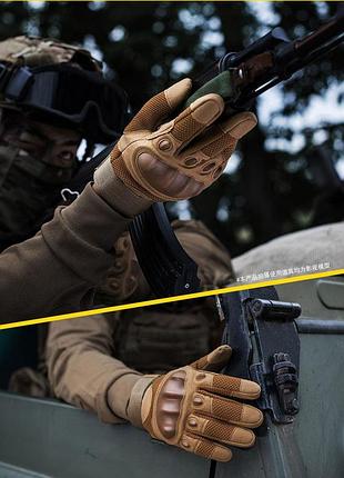 Перчатки тактические с закрытыми пальцами outdoor 910 размер l, зеленый (олива).