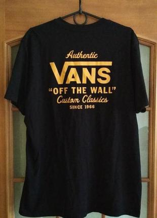 Мужская футболка vans off the wall vintage classics (l-xl) оригинал2 фото