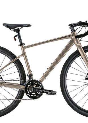 Велосипед 28" leon gr-90 dd 2022 (бежевый с серым)1 фото