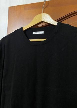 Джемпер кофта от zara размер л черного цвета