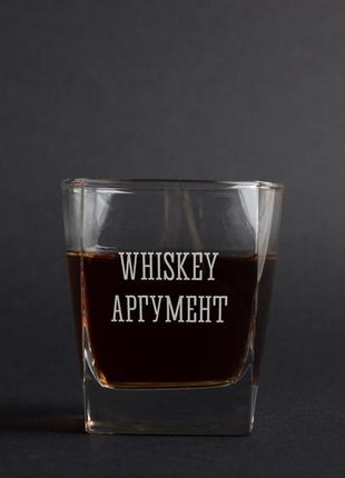 Склянка для віскі "whiskey аргумент", крафтова коробка