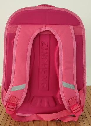 Школьный рюкзак "принцесса" для девочки до 20 литров размер 40*28*16 см цвет розовый4 фото