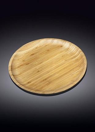 Блюдо бамбуковое wilmax bamboo wl-771032-a 20.5 см бежевое