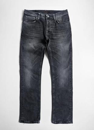 Nudie jeans джинсы серые итальянские