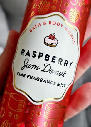 Спрей міст bath & body works raspberry jam donut