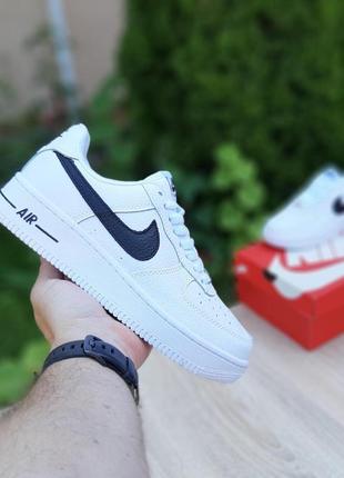 Отличные женские кроссовки nike air force 1 белые8 фото