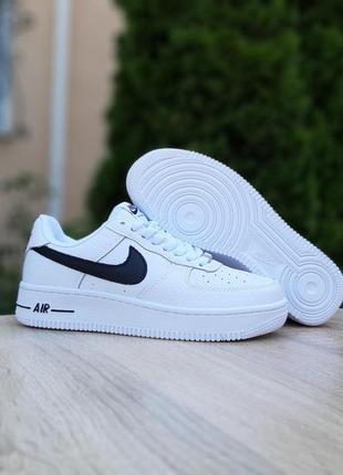 Отличные женские кроссовки nike air force 1 белые7 фото