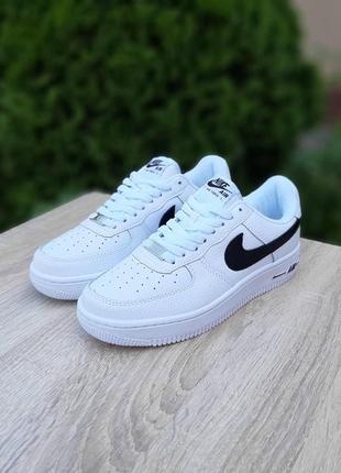 Отличные женские кроссовки nike air force 1 белые3 фото