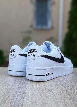 Отличные женские кроссовки nike air force 1 белые4 фото