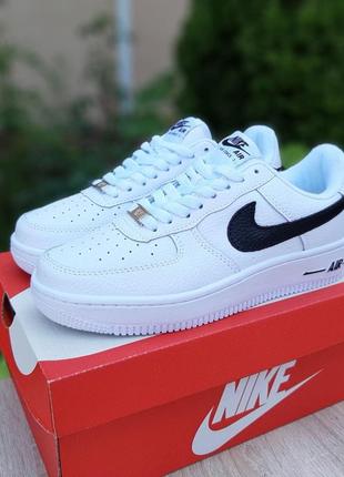 Отличные женские кроссовки nike air force 1 белые2 фото