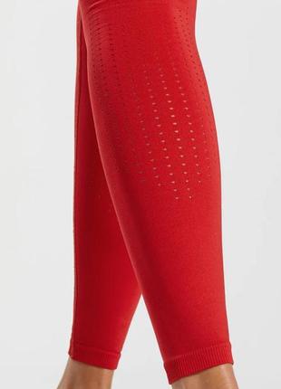 Gymshark леггінси червоні / leggings salsa red5 фото