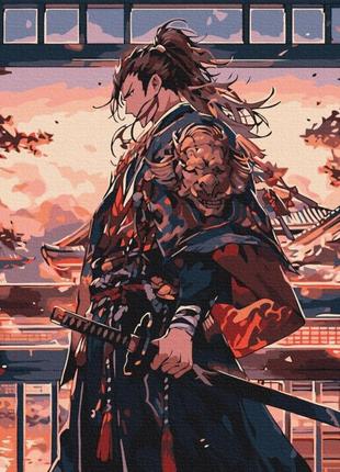 Картина за номерами "самурай" bs53833, 40х50 см