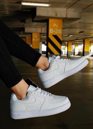 Nike air force 1 white2 фото