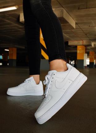 Nike air force 1 white4 фото