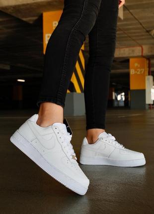 Nike air force 1 white6 фото