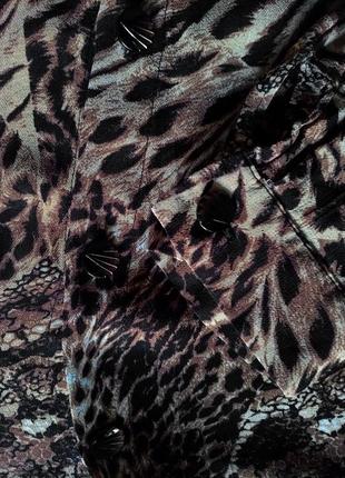 Блуза леопардовая большой размер4 фото